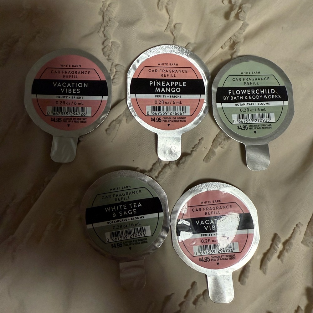 White Barn Car Fragrance Refills - Assorted Scents
